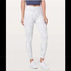 Lululemon Wunder Under Hi-Rise 7/8 Tight 25" in Eternal Wave White Size 10